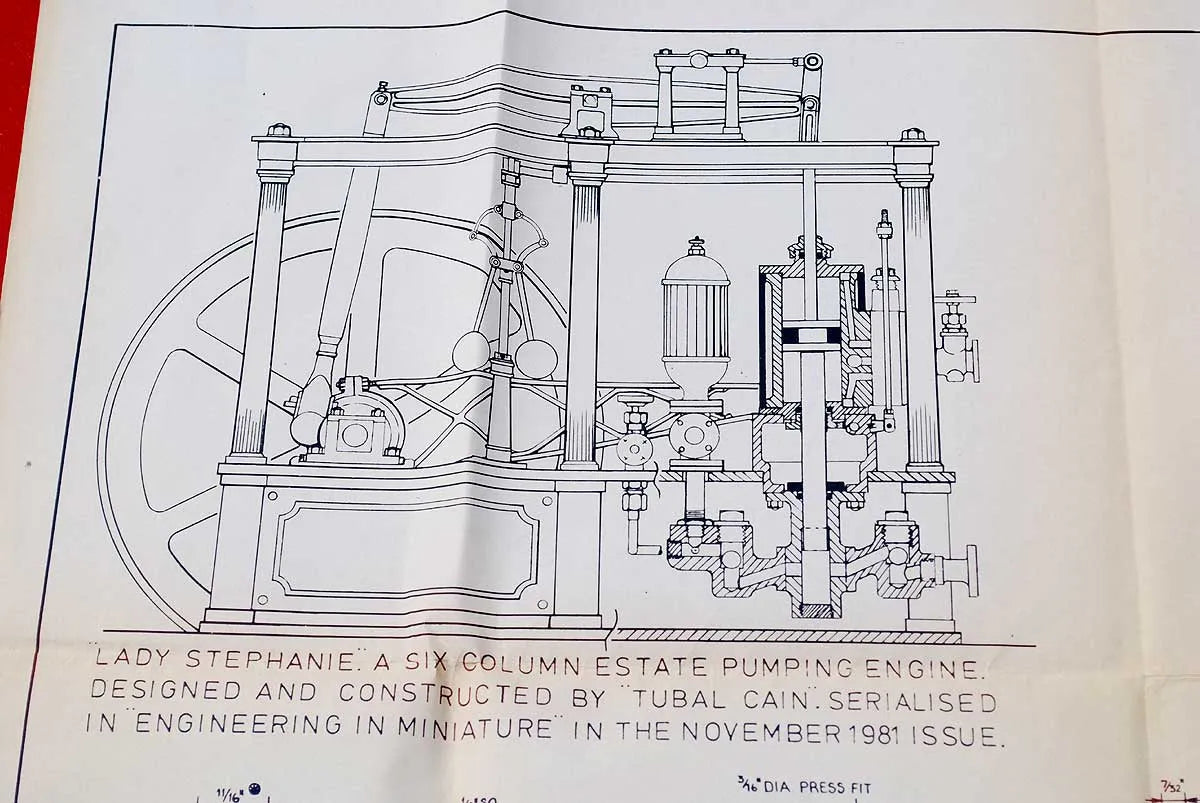 "Lady Stephanie" beam engine castings