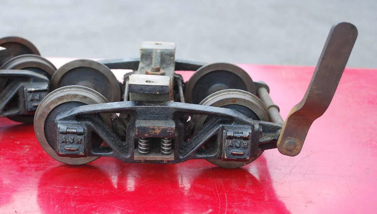 3 1/2 inch gauge Reeves braked bogies