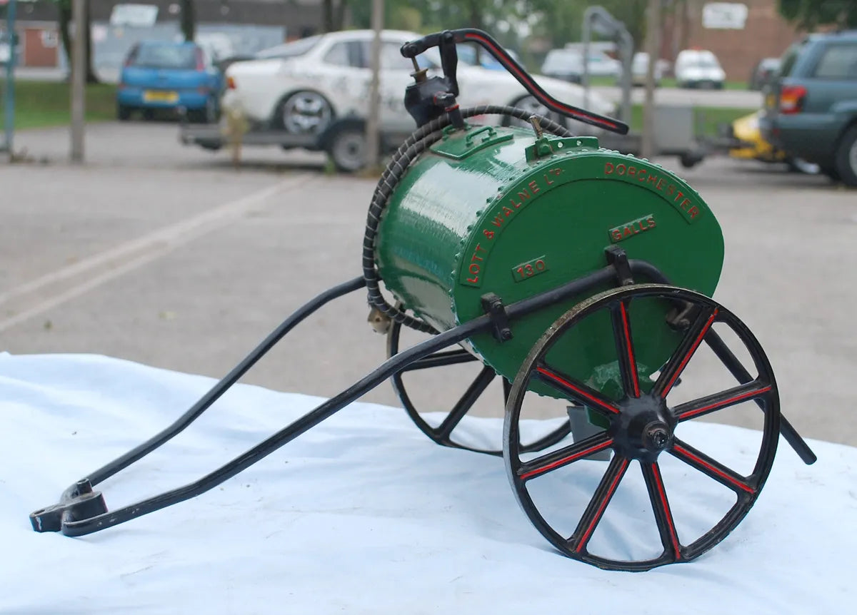 Five 2 inch scale road-laying models