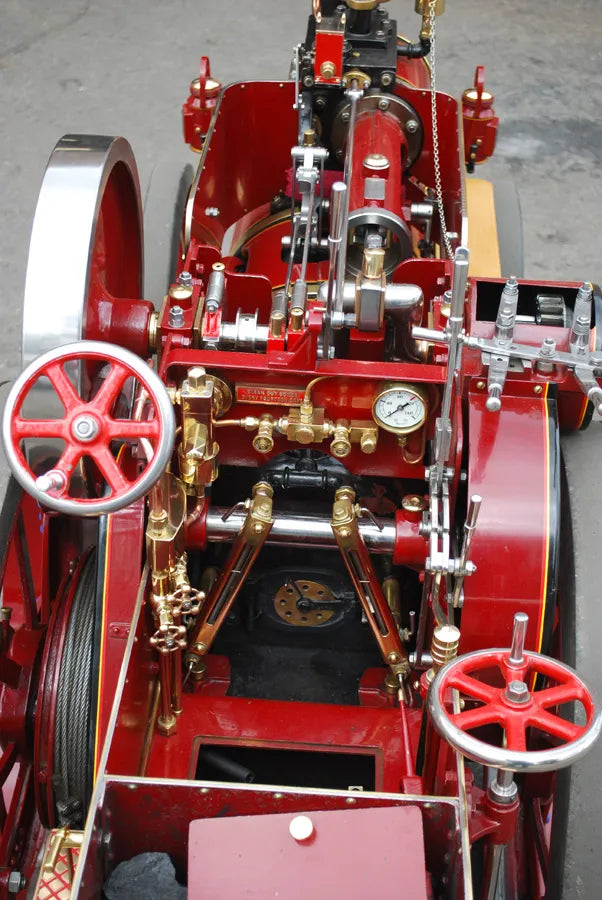 6 inch scale Ruston Proctor tractor with trailer