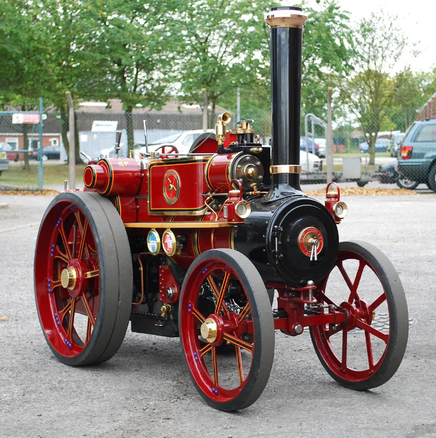6 inch scale Ruston Proctor tractor with trailer