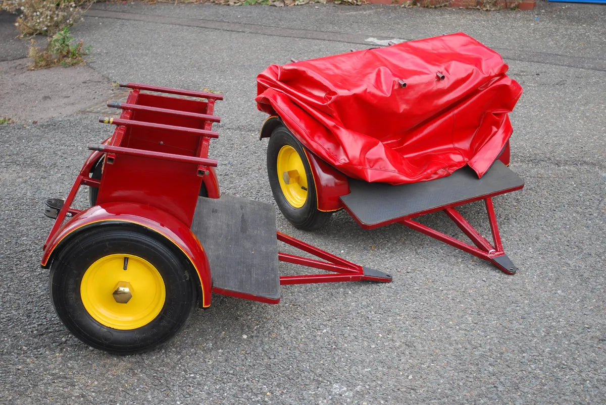 6 inch scale Ruston Proctor tractor with trailer