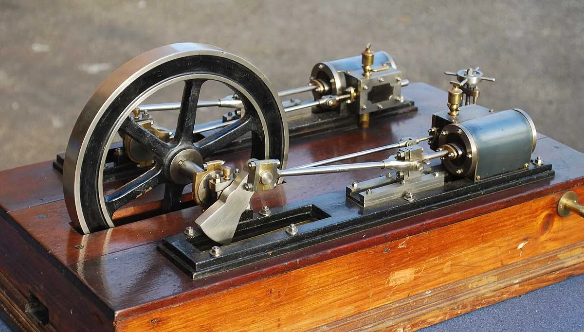 Twin cylinder mill engine