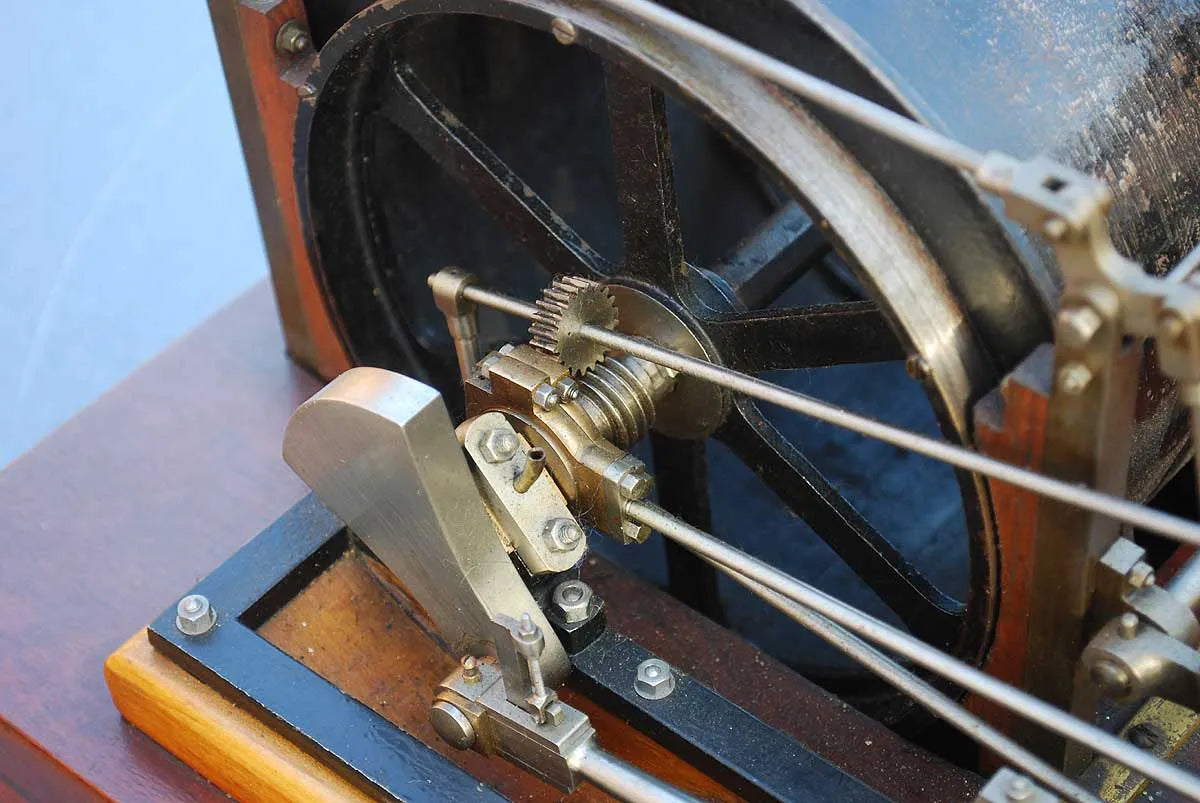 Twin cylinder colliery winding engine