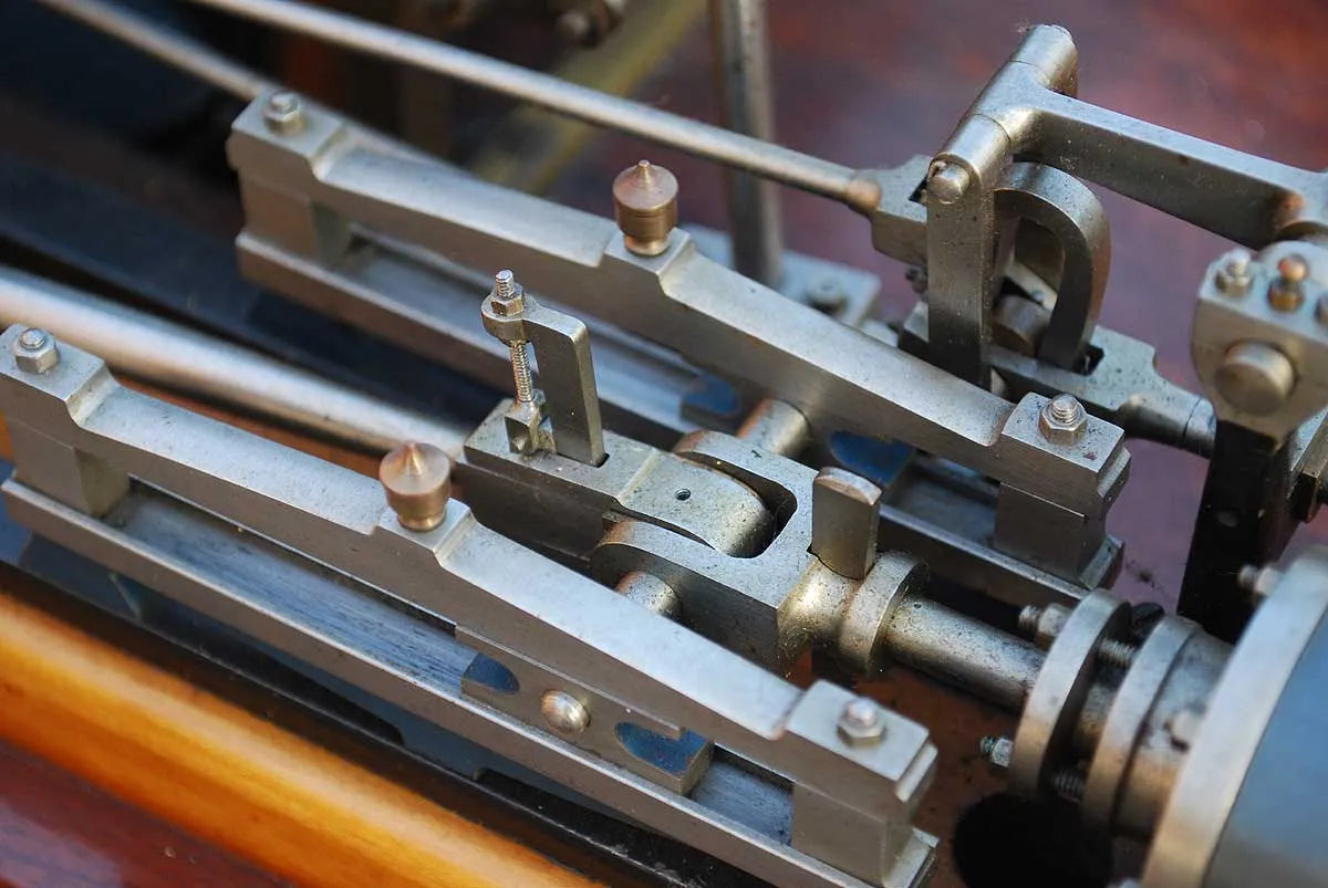 Twin cylinder colliery winding engine