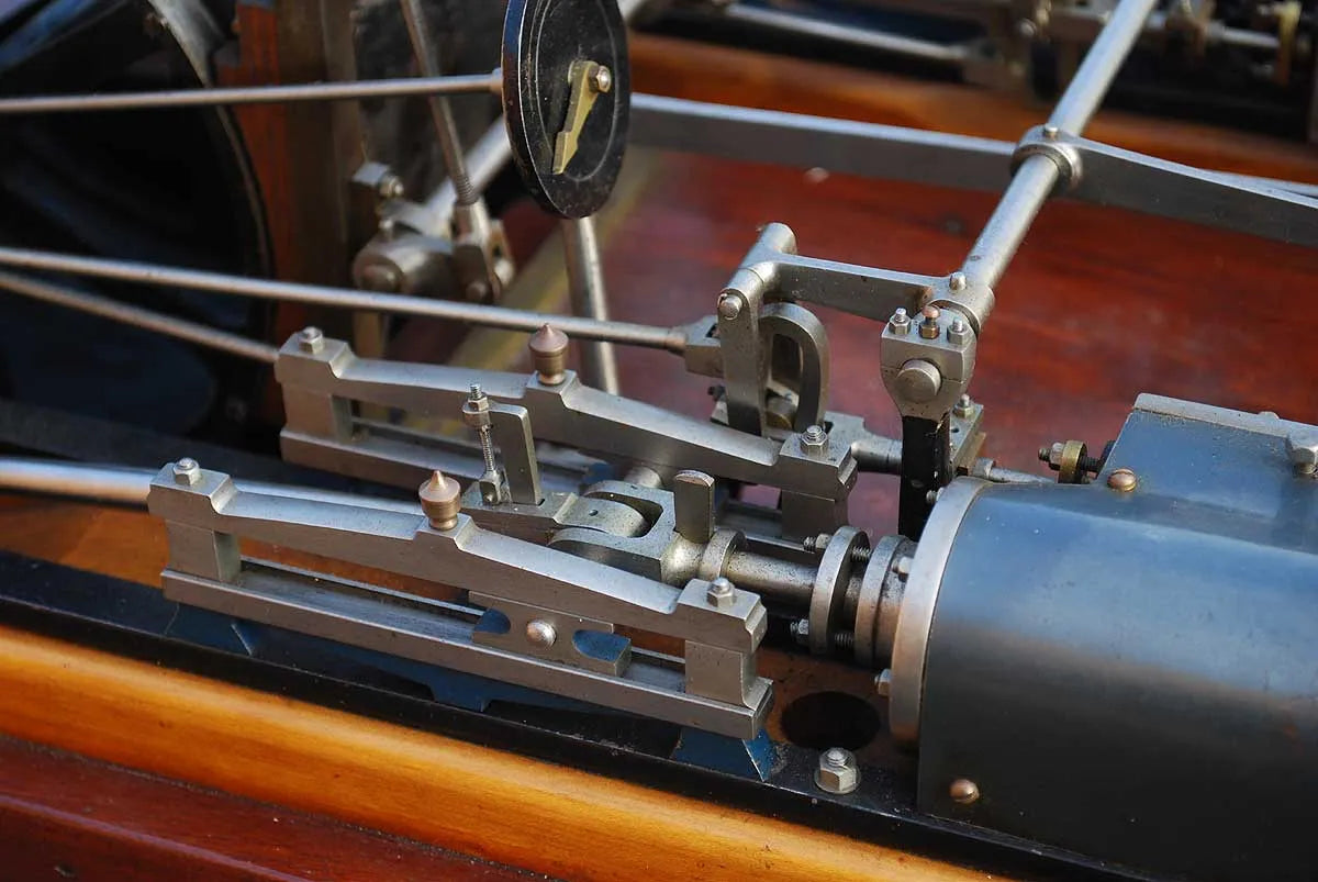 Twin cylinder colliery winding engine