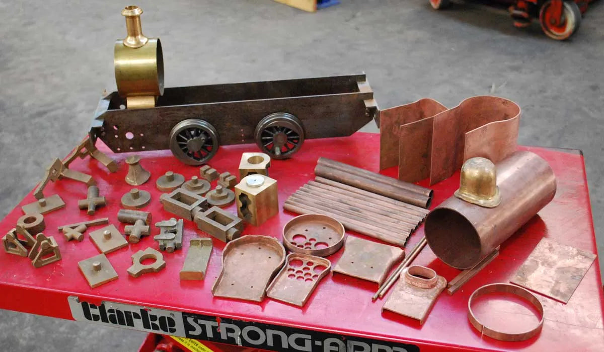 3 1/2 inch gauge 0-4-0 chassis, castings & boiler kit