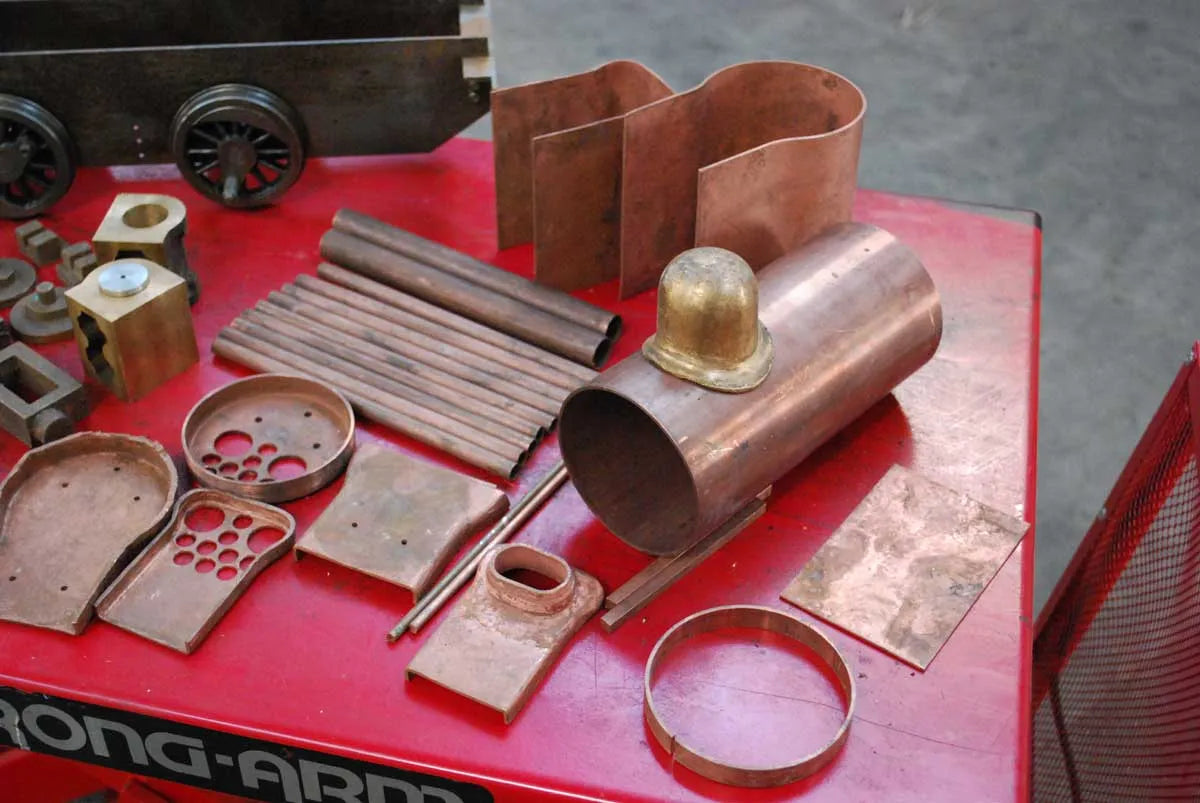 3 1/2 inch gauge 0-4-0 chassis, castings & boiler kit
