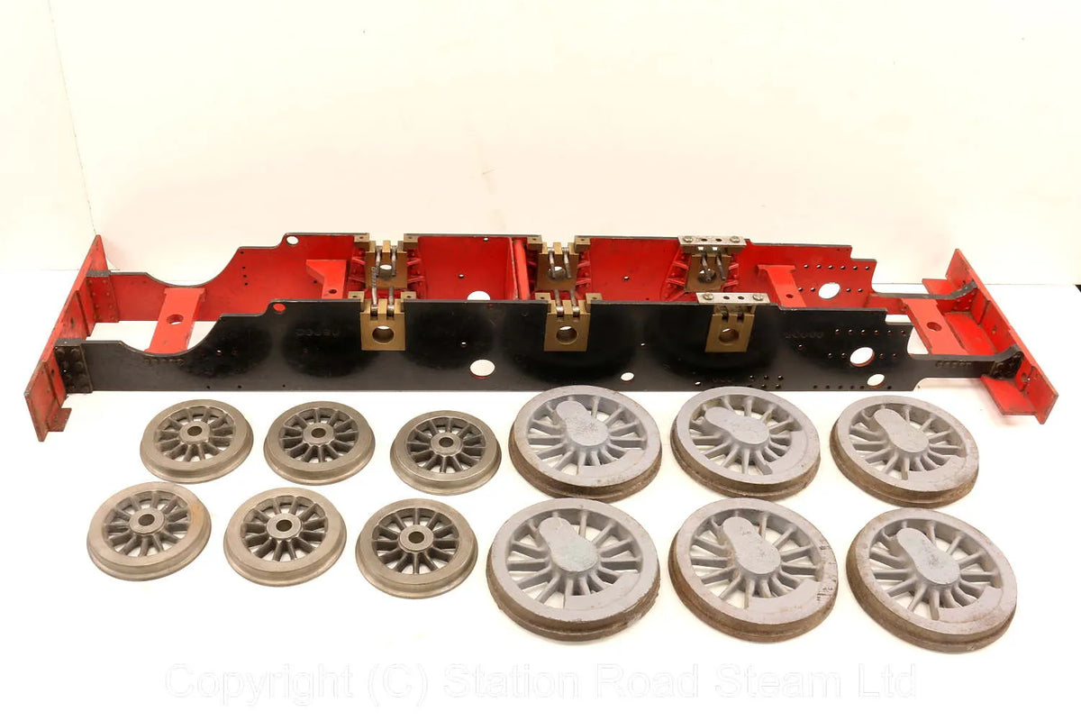 5 inch gauge GWR Prairie frames & wheel castings