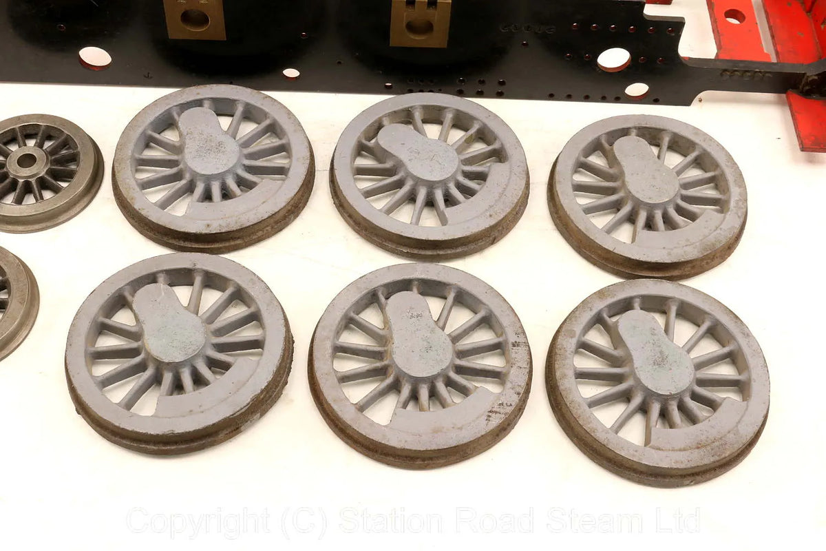 5 inch gauge GWR Prairie frames & wheel castings