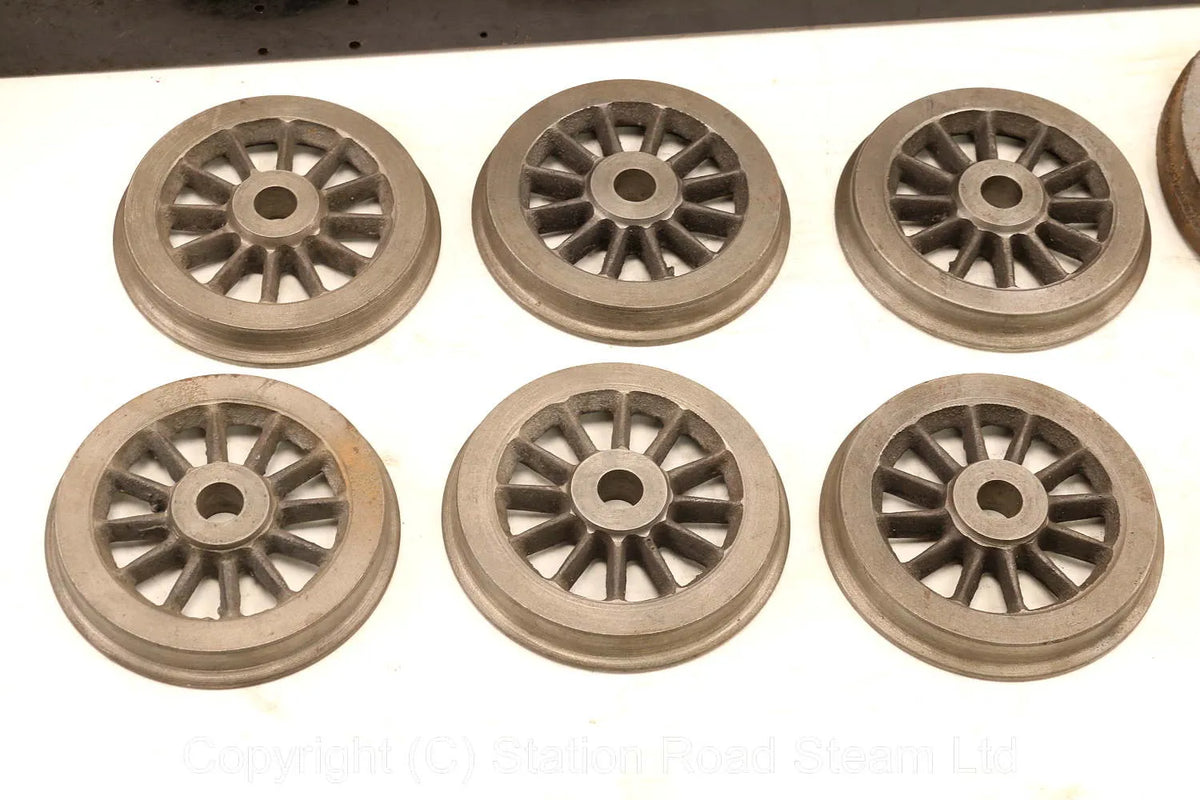 5 inch gauge GWR Prairie frames & wheel castings