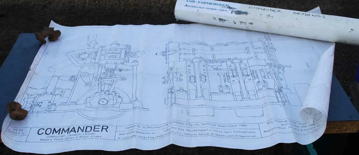 Part-built Reeves "Commander" vertical twin