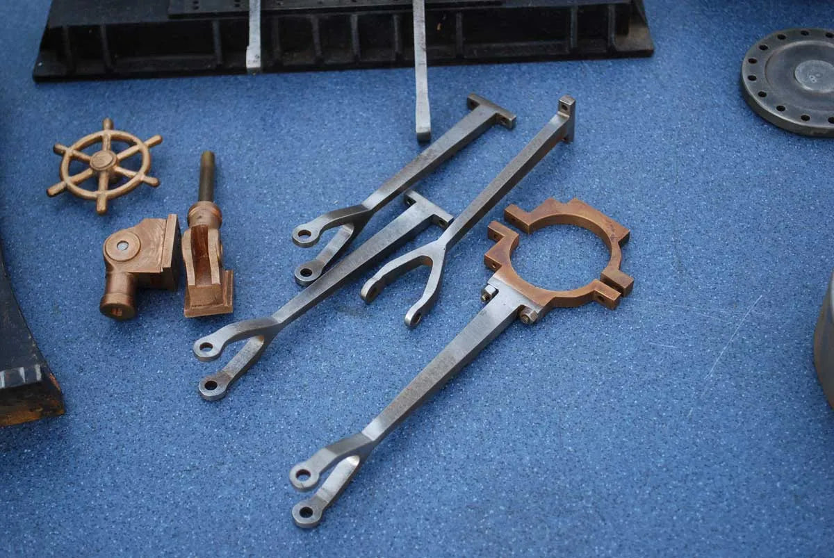 Dismantled Clarkson vertical twin
