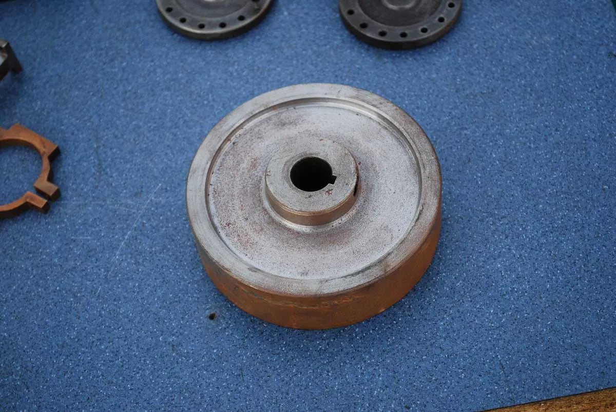 Dismantled Clarkson vertical twin