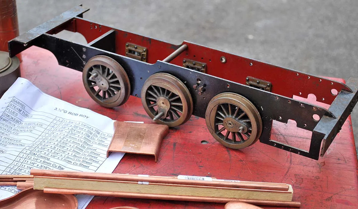 Pair part-built 3 1/2 inch gauge "Rob Roy"s