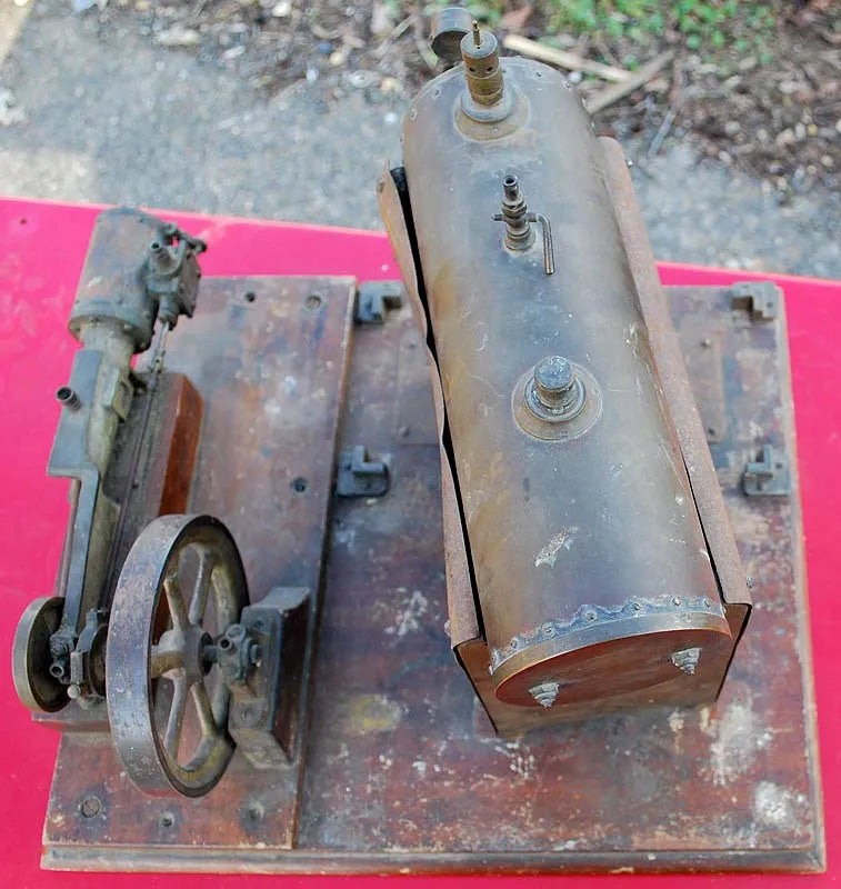 Tangye type mill engine spirit-fired boiler
