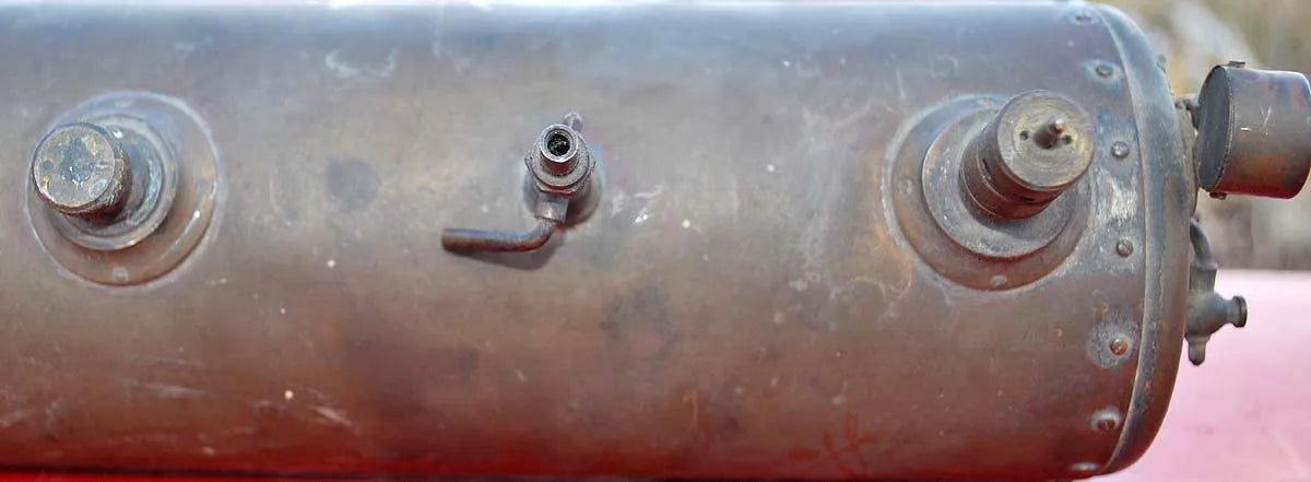 Tangye type mill engine spirit-fired boiler