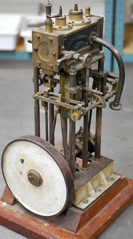 Vertical twin engine