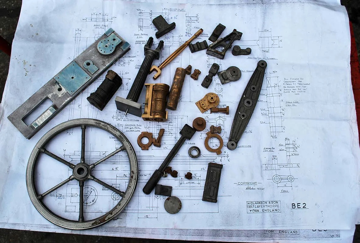 Sanderson beam engine castings