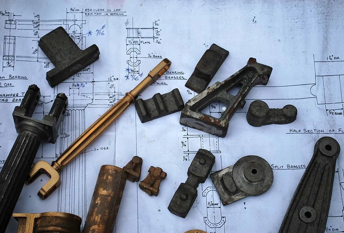 Sanderson beam engine castings