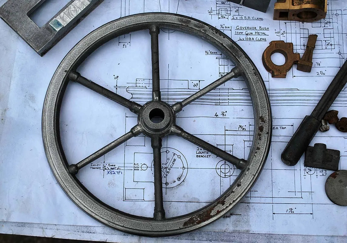 Sanderson beam engine castings