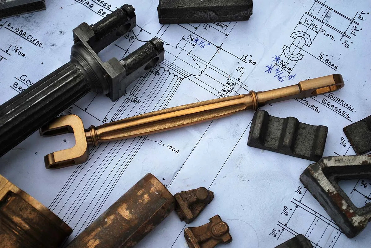 Sanderson beam engine castings