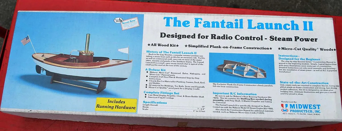 Fantail Launch kit, c/w boiler & oscillating engine