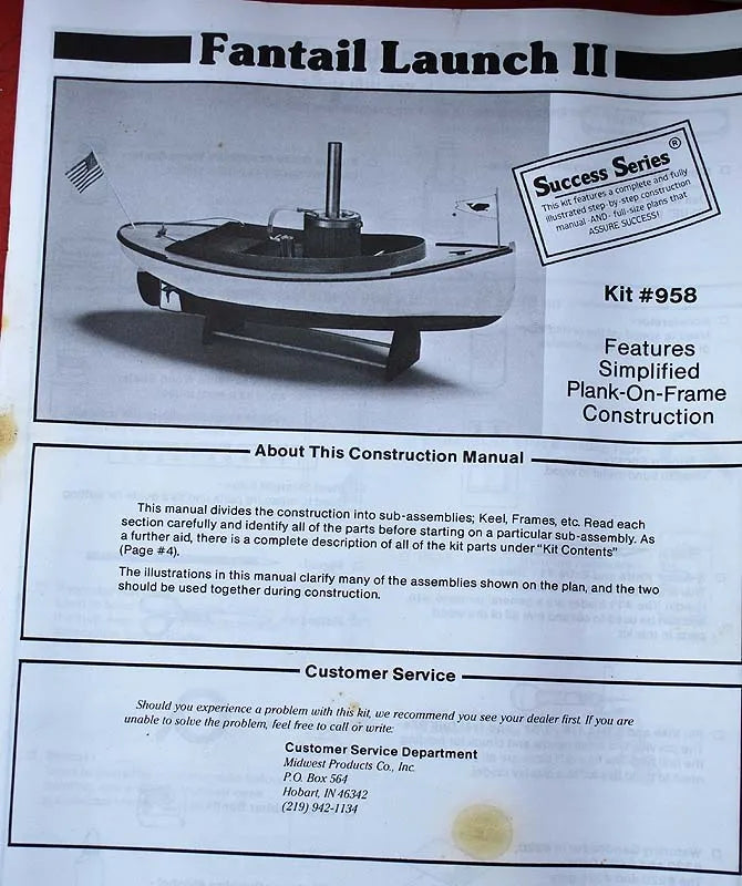 Fantail Launch kit, c/w boiler & oscillating engine