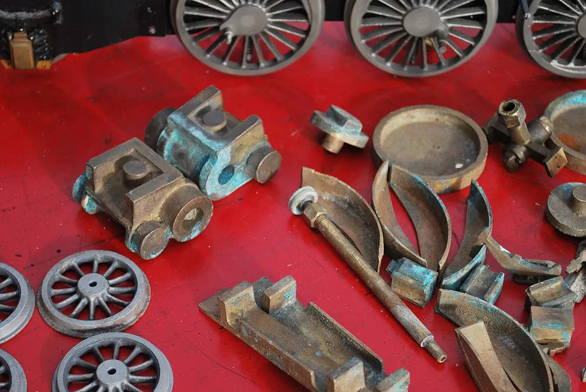 2 1/2 inch gauge LNER A3 chassis, castings
