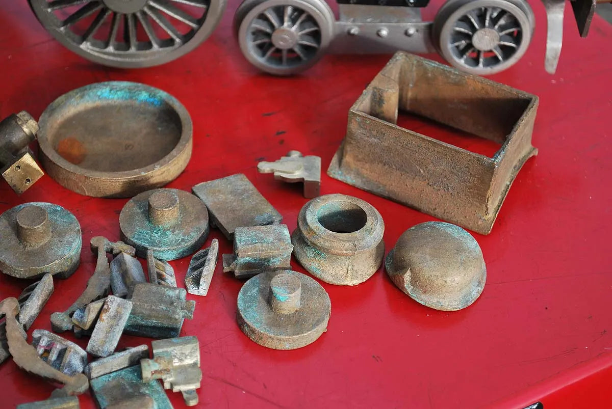 2 1/2 inch gauge LNER A3 chassis, castings