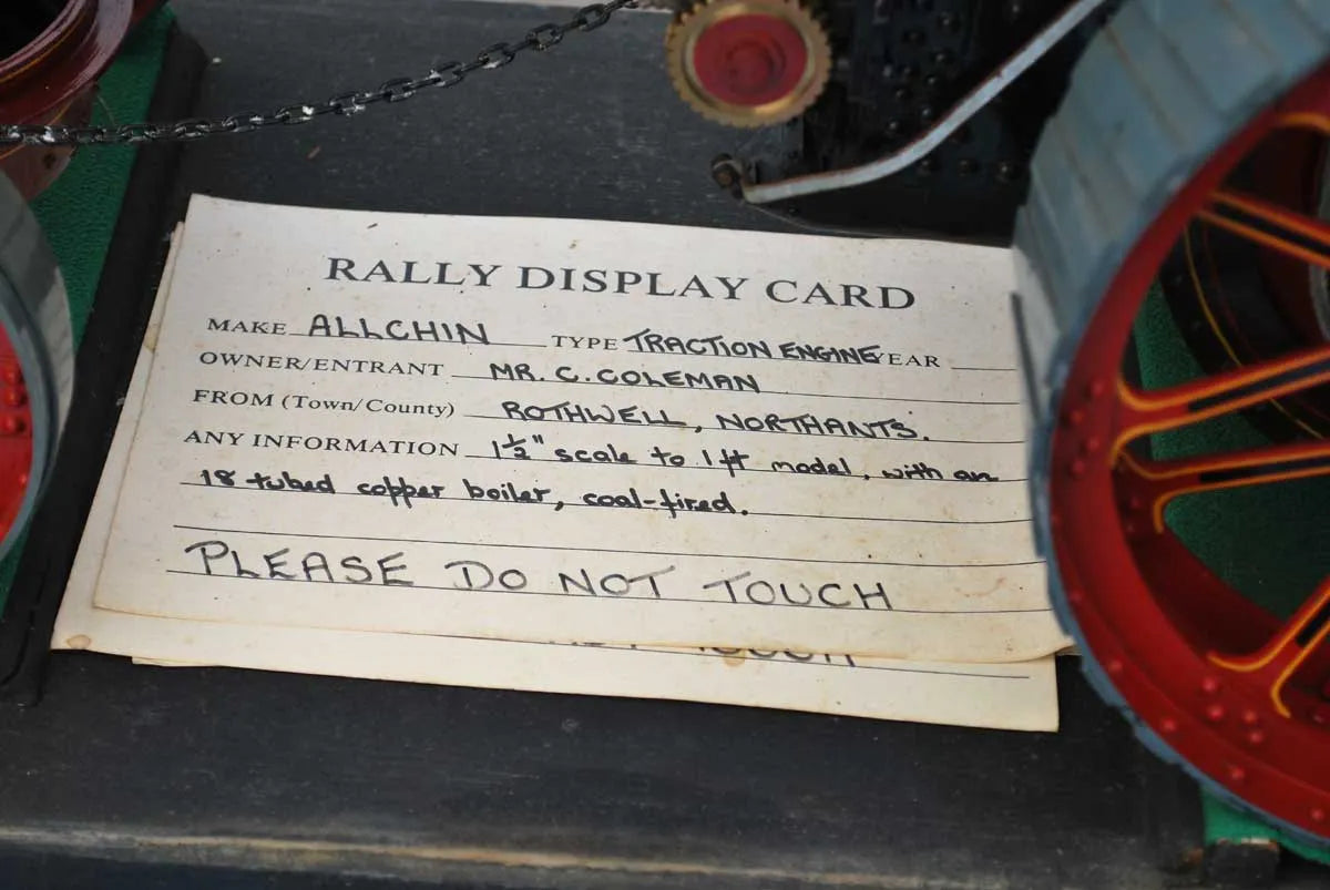 1 1/2 inch scale Allchin traction engine