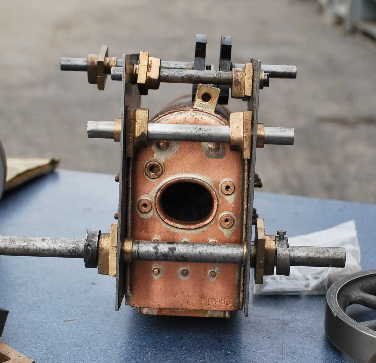 Part-built "Minnie" with Chambers boiler