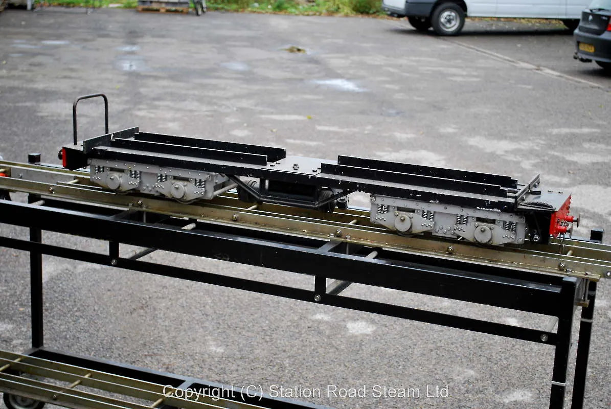 5 inch gauge hydraulic-braked bogie trolley