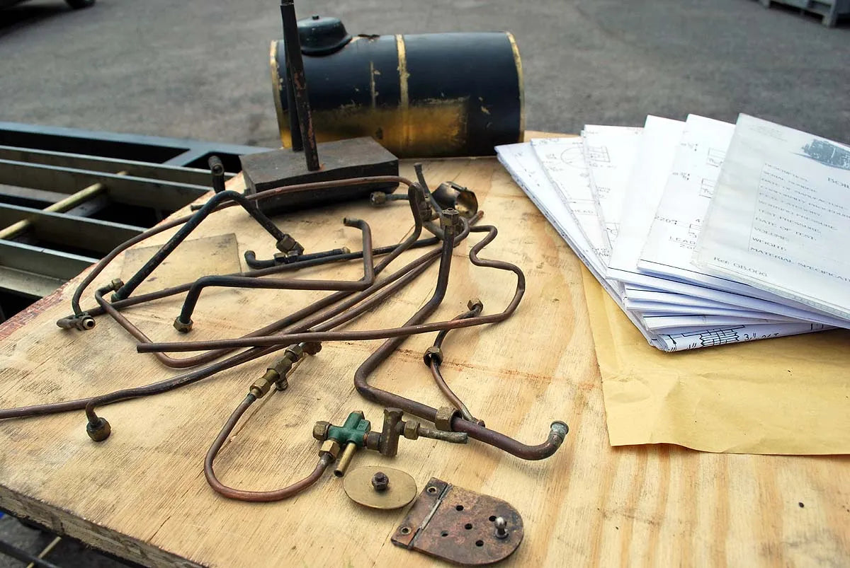 3 1/2 inch gauge dismantled Stanier 2-6-4T with commercial boiler