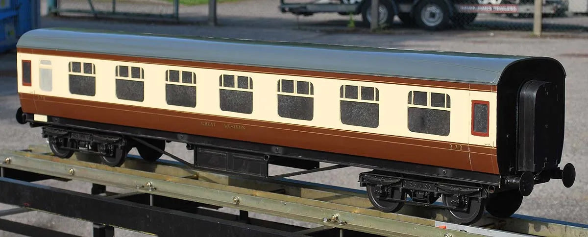 Four Aristocraft 5 inch gauge GWR coaches