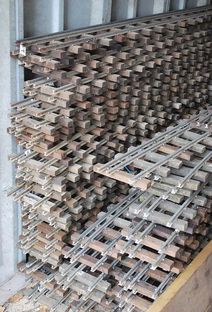 Large quantity ground level 3 1/2 & 5 inch gauge track