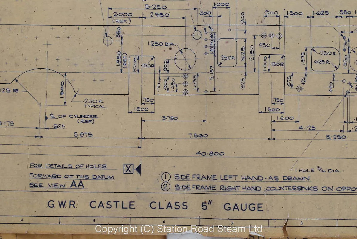 5 inch gauge part-built GWR "Castle" 4-6-0