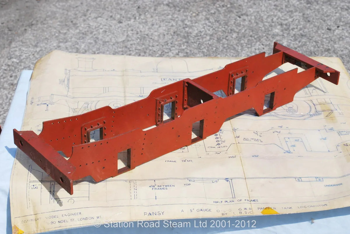 5 inch gauge GWR 0-6-0PT "Pansy" frames & castings