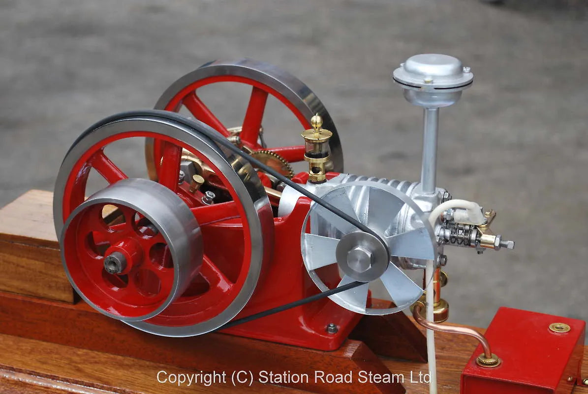 1/3rd scale Amanco air-cooled open crank engine