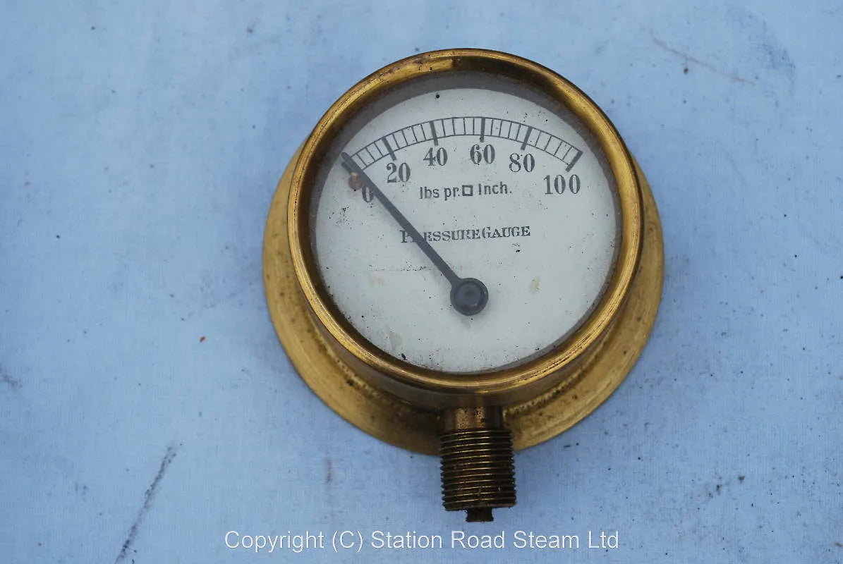0-100psi pressure gauge with union nut & sleeve