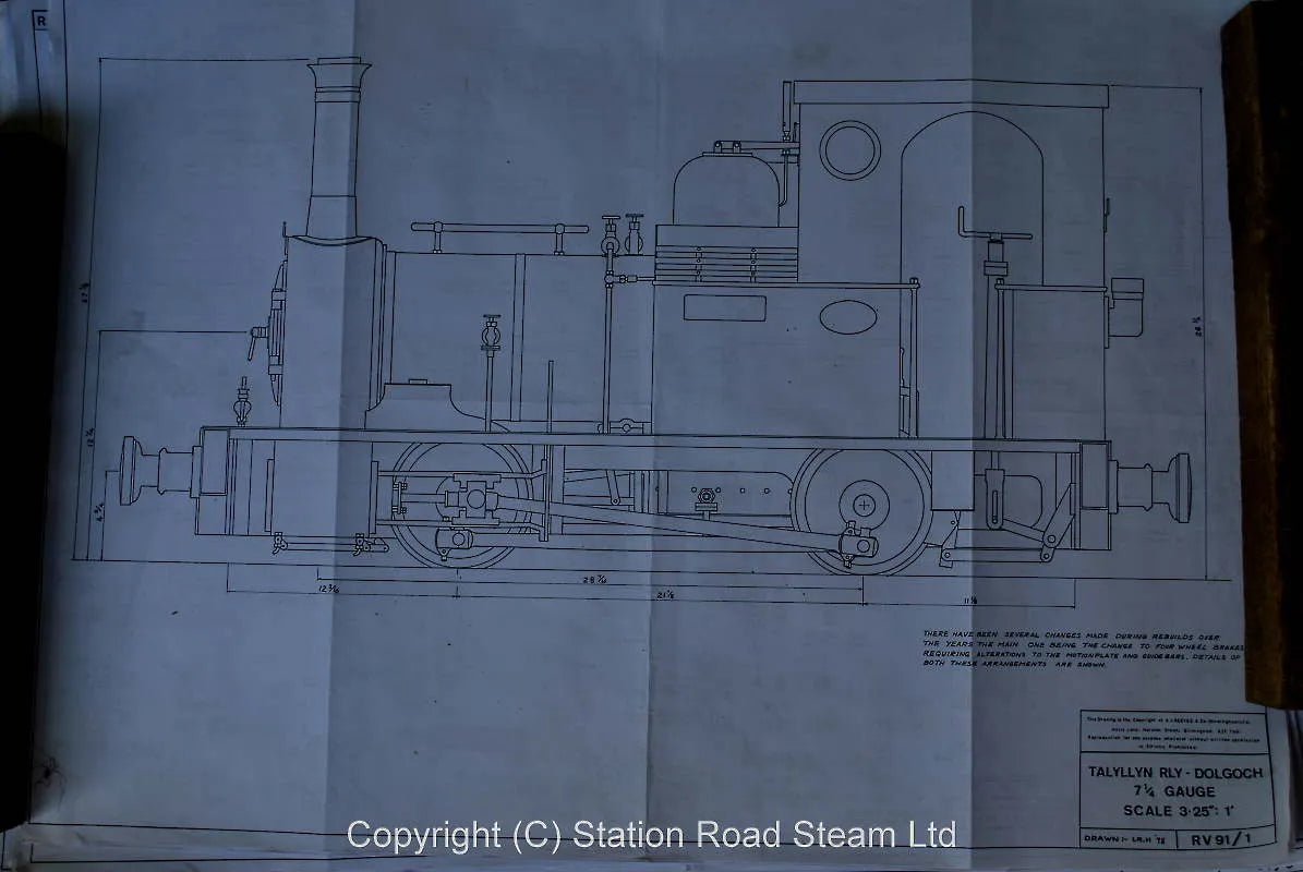 7 1/4 inch gauge part-built Dolgoch