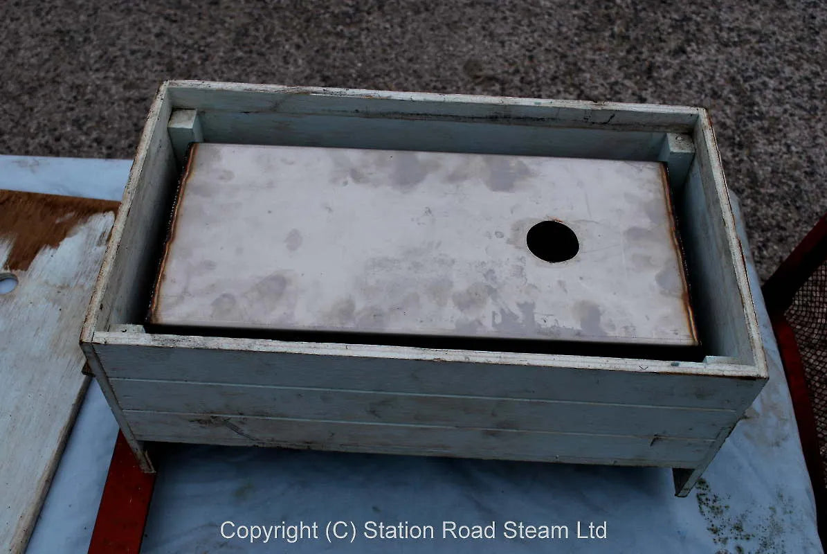 5 inch gauge grey driving truck with foot rest & water tank