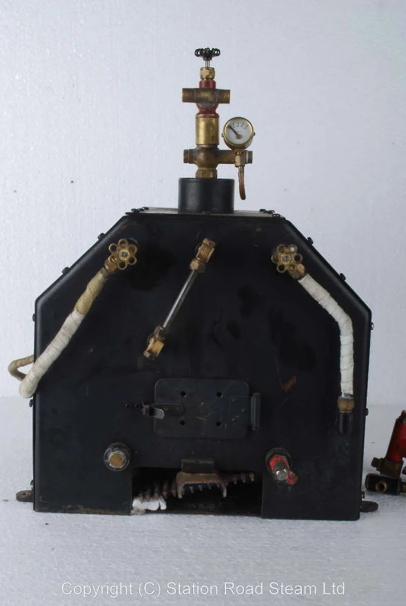 Stuart "Mendip" coal-fired boiler with hand pump