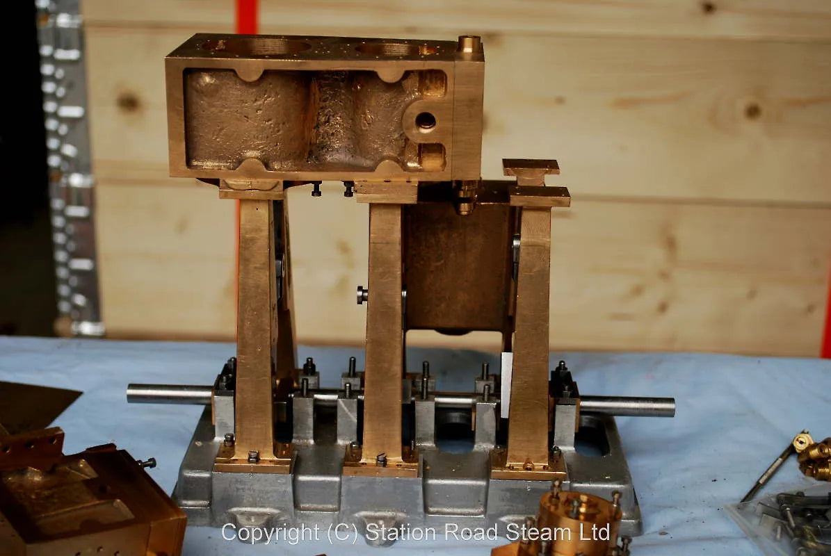Part-built Bolton triple expansion engine