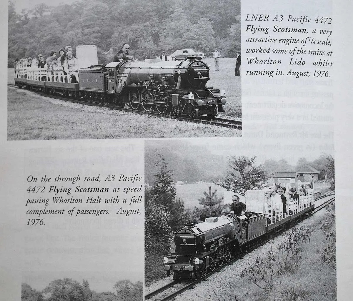 15 inch gauge LNER A3 "Flying Scotsman"