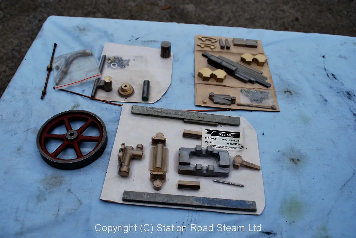Stuart D10 reversing gear and pump castings