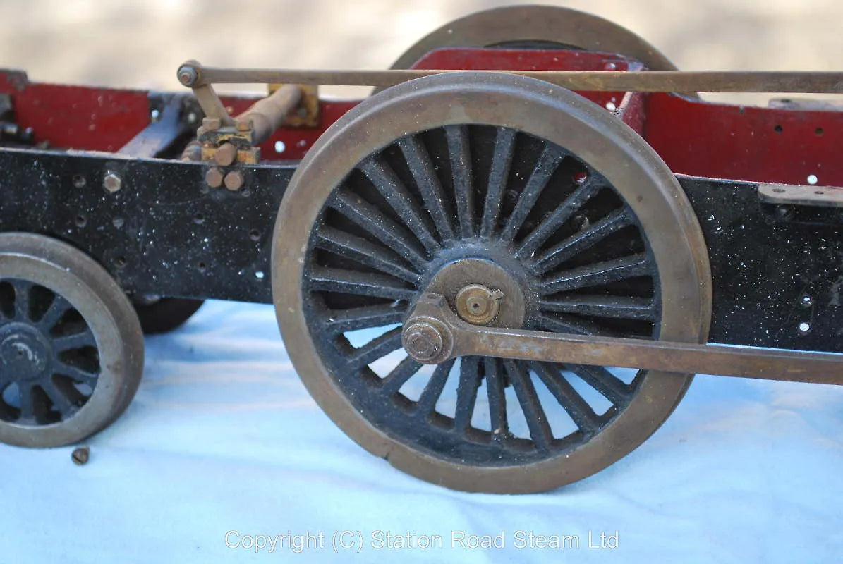 3 1/2 inch gauge part-built ancient 4-4-0