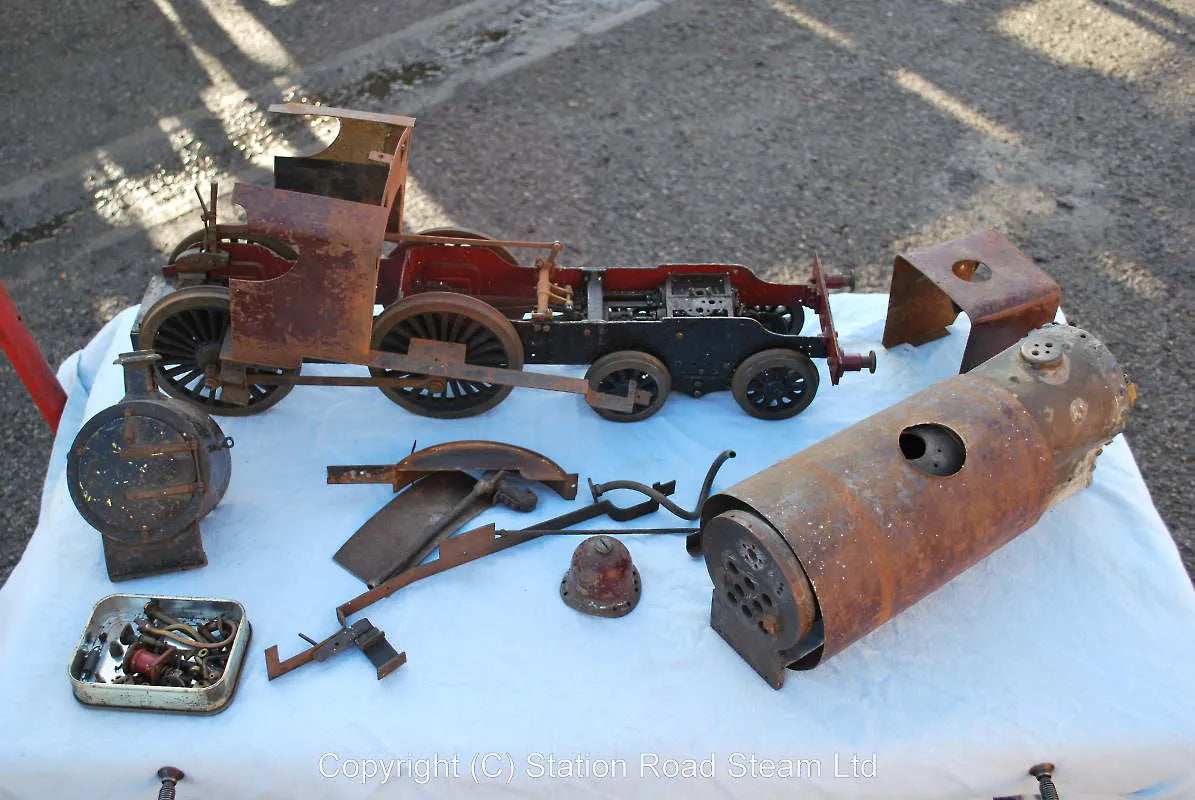 3 1/2 inch gauge part-built ancient 4-4-0