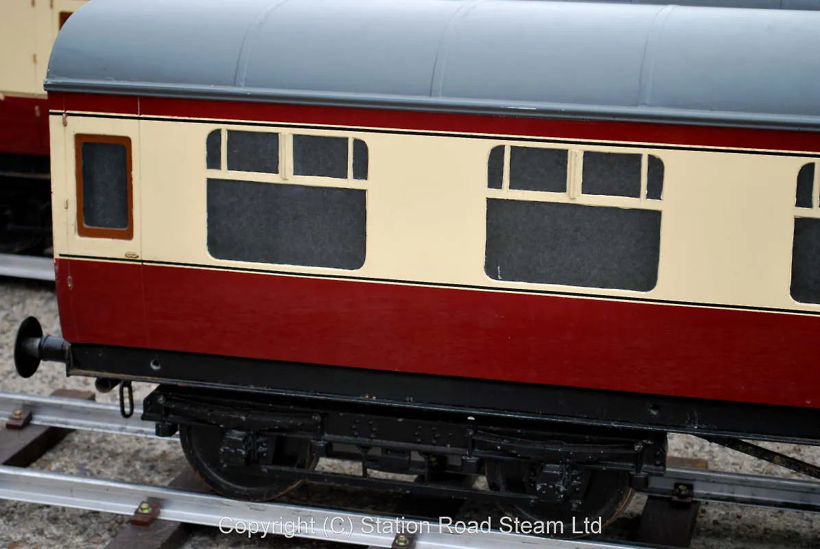 Three 7 1/4 inch gauge Aristocraft coaches