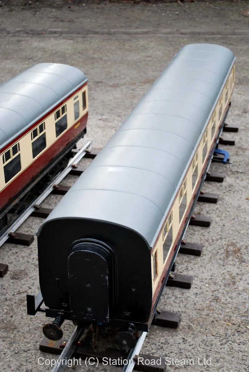 Three 7 1/4 inch gauge Aristocraft coaches